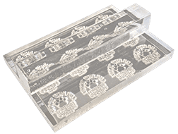 2 x 3 Acrylic SEE-THRU Stamps Made Daily Online! Free same day shipping. Excellent customer service. No sales tax - ever.