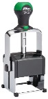 Shiny self-inking heavy metal stamps made daily online. Has a heavy metal frame tested for over 1,000,000 impressions. Select from 8 bright colors in water-based ink that will last for several thousand impressions before re-inking. 100% Guaranteed.