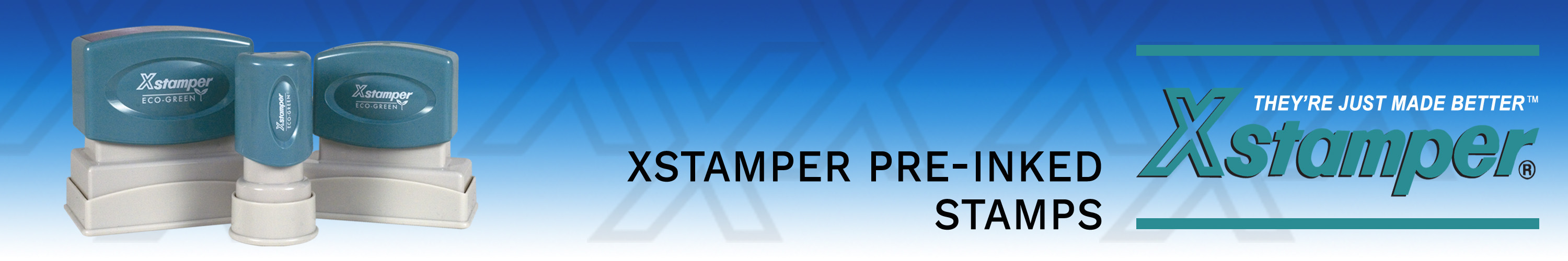 Xstamper Rubber Stamps made and shipped daily from Stamp-Connection.