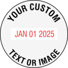 image of Shiny 6109 ergo handle heavy metal stamp impression
