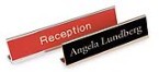 1 x 6 desk sign with aluminum holder made daily online! Free same day shipping. No sales tax - ever.