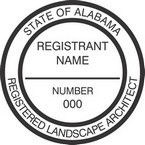 Alabama Registered Landscape Architect Seals