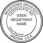 Arizona Registered Architect Seals
