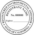 California Registered Environmental Assessor Seals
