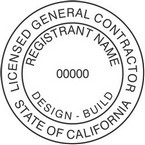 California Licensed General Contractor Seals
