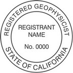 California Registered Geophysicist Seals