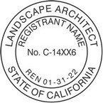 California Licensed Landscape Architect Seals