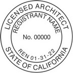 California Licensed Architect Seals