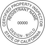 California Certified Property Inspector Seals