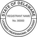 Delaware Licensed Professional Geologist Seals