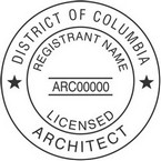 District of Columbia Licensed Architect Seals