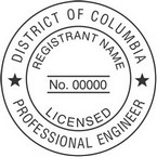 District of Columbia Licensed Professional Engineer Seals