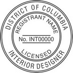 District of Columbia Licensed Interior Designer Seals