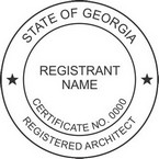Georgia Registered Architect Seals