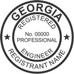 Georgia Registered Professional Engineer Seals