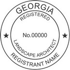 Georgia Registered Landscape Architect Seals