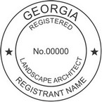 Georgia Registered Landscape Architect Seals