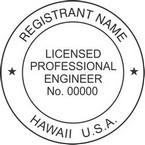 Hawaii Licensed Professional Engineer Seals