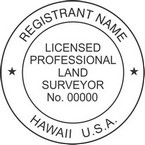 Hawaii Licensed Professional Land Surveyor Seals