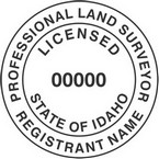 Idaho Professional Land Surveyor Seals
