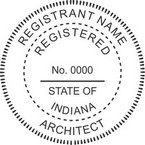 Indiana Registered Architect Seals
