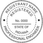 Indiana Registered Professional Engineer Seals