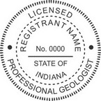 Indiana Registered Professional Geologist Seals