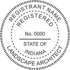 Indiana Registered Landscape Architect Seals