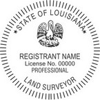Louisiana Professional Land Surveyor Seals