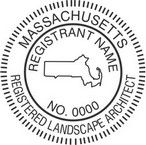Massachusetts Registered Landscape Architect Seals