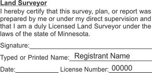 Minnesota Licensed Land Surveyor Seals
