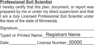 Minnesota Licensed Soil Scientist Seals