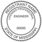 Mississippi Licensed Professional Engineer Seals