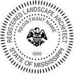 Mississippi Registered Landscape Architect Seals