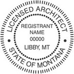 Montana Licensed Architect Seals