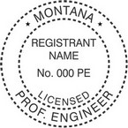 Montana Licensed Professional Engineer Seals