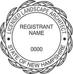 New Hampshire Licensed Landscape Architect Seals
