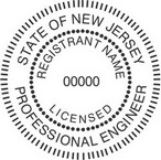 New Jersey Licensed Professional Engineer Seals