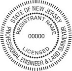 New Jersey Licensed Professional Engineer and Land Surveyor Seals