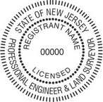 New Jersey Licensed Professional Engineer and Land Surveyor Seals
