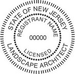 New Jersey Licensed Landscape Architect Seals