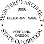 Oregon Registered Architect Seals