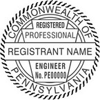 Pennsylvania Registered Professional Engineer Seals