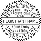 Pennsylvania Registered Professional Land Surveyor Seals