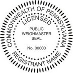 Pennsylvania Licensed Public Weighmaster Seals