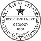 Texas Professional Geoscientist Seals