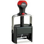 Shiny 64410/PL Heavy Duty Number Stamp with Text Made Daily Online! Free same day shipping. No sales tax - ever.