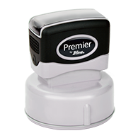 Order the Shiny Premier 535 is a pretty standard size for a custom round stamp at 1-5/8 inches in diameter. Free same day shipping. Excellent customer service. No sales tax - ever.