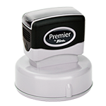 Order the Shiny Premier 655 Multi Surface stamp for a 2 inch diameter impression on glossy surfaces. Free same day shipping. Excellent customer service. No sales tax - ever.