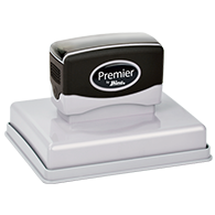 The Shiny Premier 700 Stamp is the perfect size for your larger sized stamp needs. Free same day shipping. Excellent customer service. No sales tax - ever.